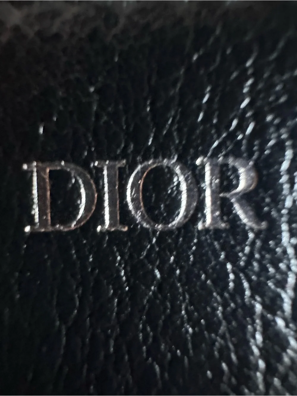 Christian Dior Oblique Jacquard Business Card Holder Compact Wallet Navy Beige